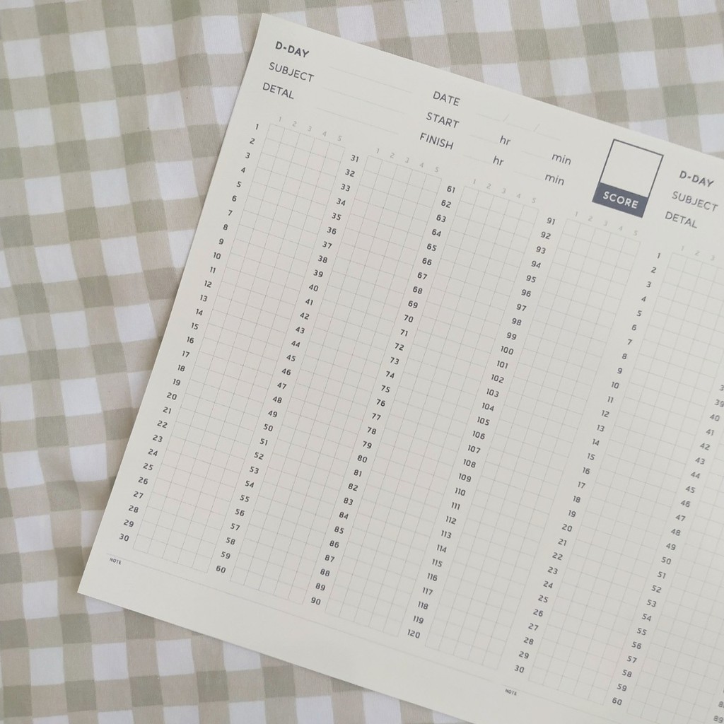 สมุดจำลองกระดาษคำตอบ ANSWER BOOK