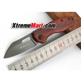 มีดพับ DA101 Tactical Folding Blade Knife 57HRC 441C Blade Steel+Wood Handle Camping Survival Pocket Knives Rescue EDC P