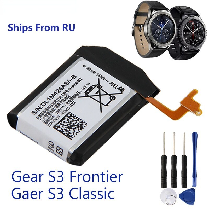 แบตเตอรี่ Samsung Galaxy Gear S3 / Gear S3 Frontier / Gear S3 Classic SM-R760 SM-R770 SM-R765 380mAh EB-BR760ABC EB-BR76