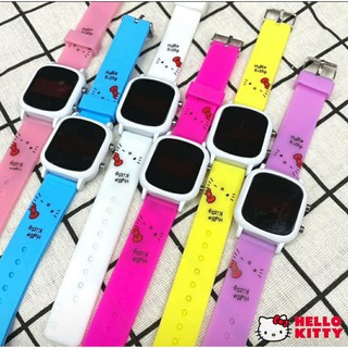 Hello Kitty คิตตี้ โพนี่ นาฬิกา LED สายยาง