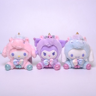 ของเล่นเด็กตุ๊กตาฟิล์มการ์ตูน Melody Kuromi Cinnamorol Cinnamorol ยูนิคอร์นสําหรับเด็ก