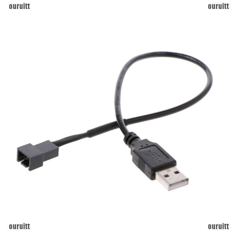 Sp อะแดปเตอร์ USB 2.0 A Male to 4-Pin สีดํา สําหรับพัดลม 5v คอมพิวเตอร์ PC