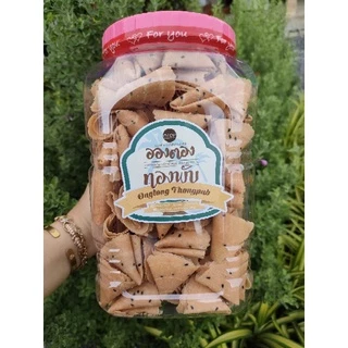 ขนมทองพับ อองตอง ผลิตจากกะทิมะพร้าวน้ำหอม ขนาดใหญ่คุ้ม 680 กรัม ของฝากขึ้นชื่อ จากสมุทรสาคร สินค้าแตกง่ายไม่คืนเงินนะคะ