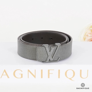 LOUIS VUITTON BELT TAIGA GREY SIZE 95