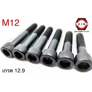 สกรูหัวจมมิลดำ M12 ความยาวM12*20/M12*25/M12*30/M12*35/M12*40/M12*45/M12*50/M12*55/M12*60/M12*65/M12*70/M12*75/M12*80...