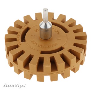 Decal Removal Eraser Wheel w/ Power Drill Arbor Adapter Rubber Pinstripe