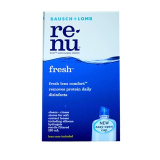 Renu fresh multi-purpose solution น้ำยาล้างแช่คอนแทคเลนส์ 120 ml.