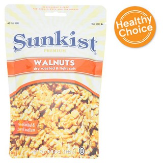 💥โปรสุดพิเศษ!!!💥 ซันคิสท์ วอลนัทอบเกลือรสเค็มน้อย 120กรัม Sunkist Walnut Baked Salt, Low Salty Flavor 120 gm.