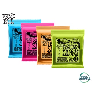 Ernie Ball Electric Guitar Strings Nickel Wound สายกีตาร์ไฟฟ้า Ernieball เบอร์ 8 9 10 ของแท้