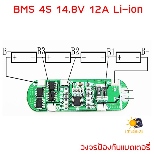 SALE !!ราคาพิเศษ ## BMS 4S 14.8V 12A 16.8V 16V PCM PCB Battery Protection Board 18650 Li-ion Lithium w/ Automatic Recovery ตัวควบคุมการชาร์จ ##อุปกรณ์ปรับปรุงบ้าน#Hand tools