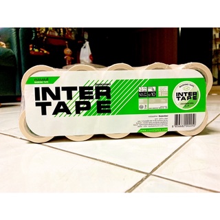 Inter Tape: เทปย่นสำหรับพ่นสีรถยนต์ กาวเหนียว ติดเเน่น 1 ม้วนมีขนาด 3/4นิ้ว ยาว 10หลา