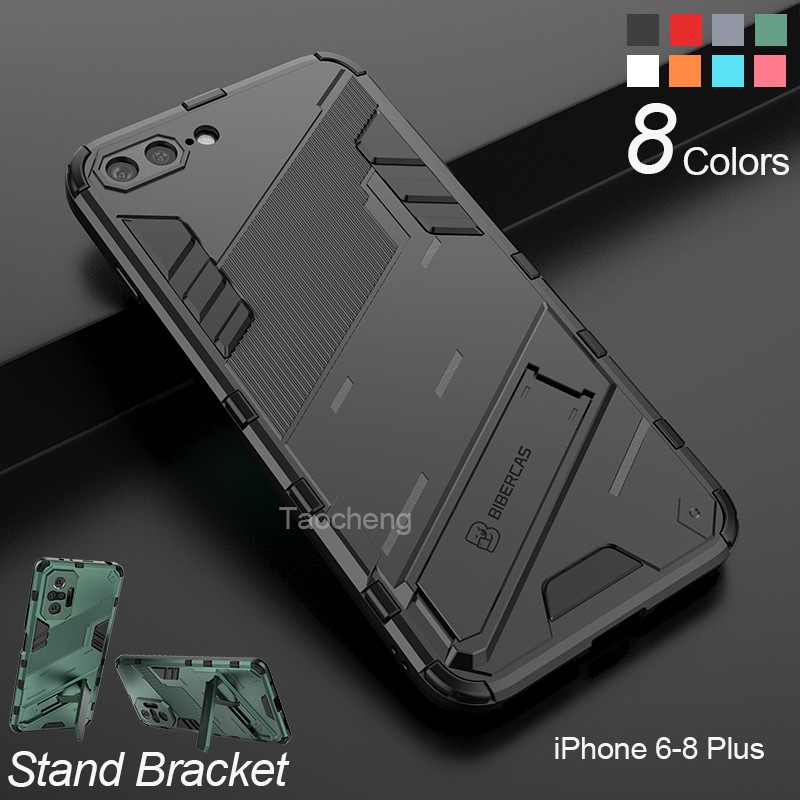 Iphone 17 16 Pro Max 8 7 6s 6 Plus 8Plus 7Plus 6Plus iPhone8 iPhone7 iPhone6s iphone6 เคสโทรศัพท์ Hard แฟชั่นเกราะกันกระแทกปลอกขาตั้งอ่อนยึดฝาหลัง