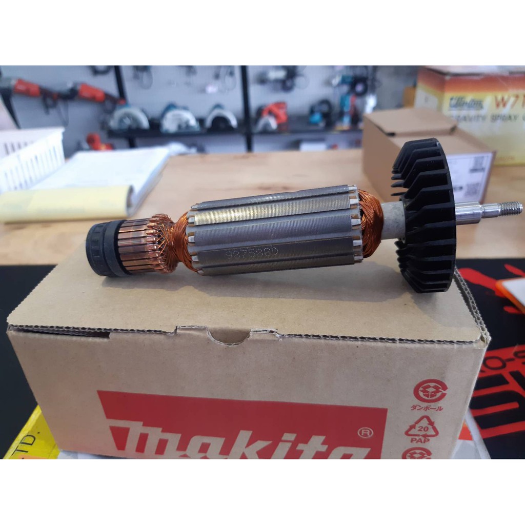 Makita อะไหล่ทุ่น เจียร์ 4 นิ้ว รุ่น 9533 9533B/ 9533BL part no 517588-8 ใช้ประกอบงานว่อมอะไหล่แท้