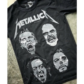 เสื้อยืดผ้าฝ้าย 16R294 NTS METALLICA HEAVY METAL ROCK BAND THE UNDEAD ALBUM COVER COLLECTION ประเภทใหม่