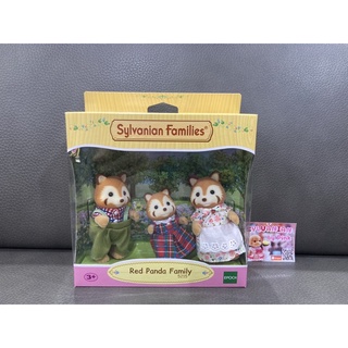 Sylvanian Red Panda Family มือ 1  แพนด้า แพนด้าแดง ครอบครัว ครอบครัวตุ๊กตา ตุ๊กตา ซิลวาเนียน