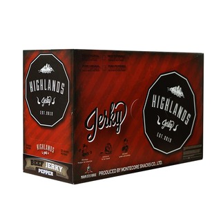 Highlands Jerky 24 ซอง เนื้อวัวอบแห้งรสพริกไทย