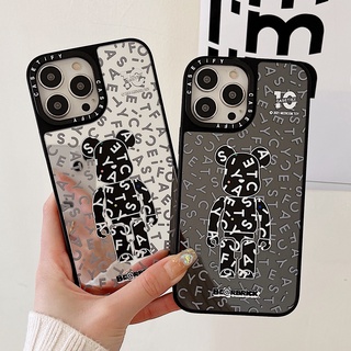 【Bearbrick】เคสโทรศัพท์มือถือกระจก กันกระแทก ลายดาว สําหรับ iPhone 13 Pro Max 12 11 Pro Max 14 Pro Max 14 14Pro 13 12 12Pro 12Promax 13Pro