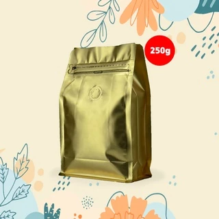 Cube Coffee Bag ถุงใส่เมล็ดกาแฟ ถุงกาแฟ มีวาล์ว มีซิป ขยายข้าง 250 กรัม จำนวน 10 ใบ มีสีให้เลือก 16 สี