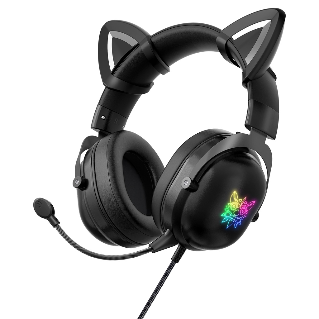 ONIKUMA X11 Cat Ears Gaming Headset Wired Over Ear Gaming รูปที่ 2