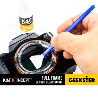 ชุดทำความสะอาดเซ็นเซอร์กล้อง K&amp;F Full Frame Sensor Cleaning Swab Kit 10ชิ้น ( ไม้ปาด ทำความสะอาด เซ็นเซอร์ )