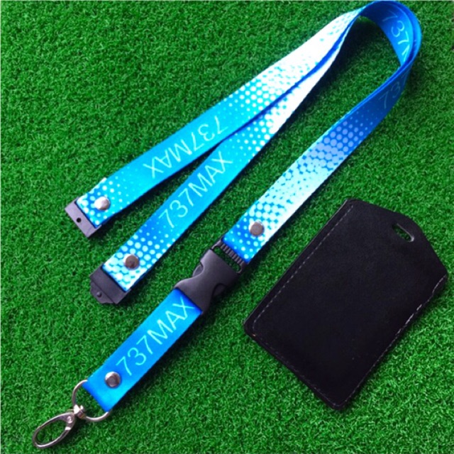 PREMIUM โบอิ้ง 737 MAX Lanyard ฟรี ID HOLDER