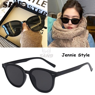 【สไตล์ Jennie 】แว่นตากันแดดรูปไข่เกาหลีผู้หญิง/ผู้ชาย U Nisex UV400 Shade