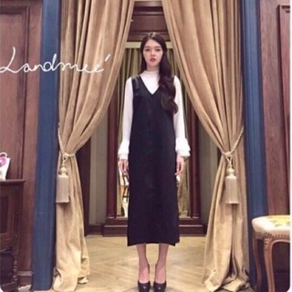 💓เดรมผ้ามอสเครปกับผ้าชีฟอง