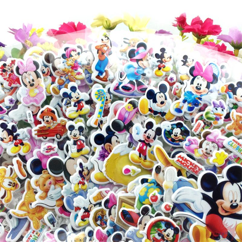 สติ๊กเกอร์ ▶ Disney DIY สติ๊กเกอร์ ◀ 1 Sheet Mickey Mouse 3D Cartoon สติ๊กเกอร์