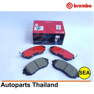 ผ้าเบรคหน้า BREMBO รุ่น CERAMIC สำหรับ Subaru Legacy (Sedan/ Wagon), Outback (BL BP BM BR) ปี 03 &gt; (1เซต)