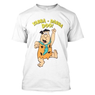 เสื้อยืดมีฮู้ด ลาย Amrit Fred Flintstone Yabba Dabba Doo สีดํา สําหรับผู้ชาย และผู้หญิงS-5XL