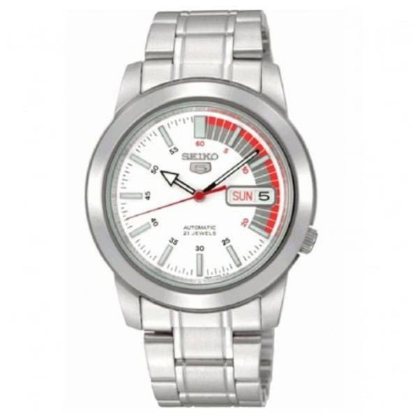 Seiko 5 Sport Automatic นาฬิกาข้อมือผู้ชาย สายแตนเลส สีเงิน  รุ่น SNK355K,SNK355K1,SNK369K,SNKL75K1