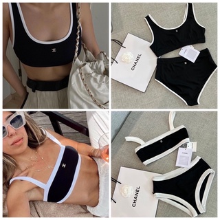 💫New💫(พร้อมส่ง)🏷Valen CHANEL SWIM SET ชุดเซทชาแนล มี2แบบ