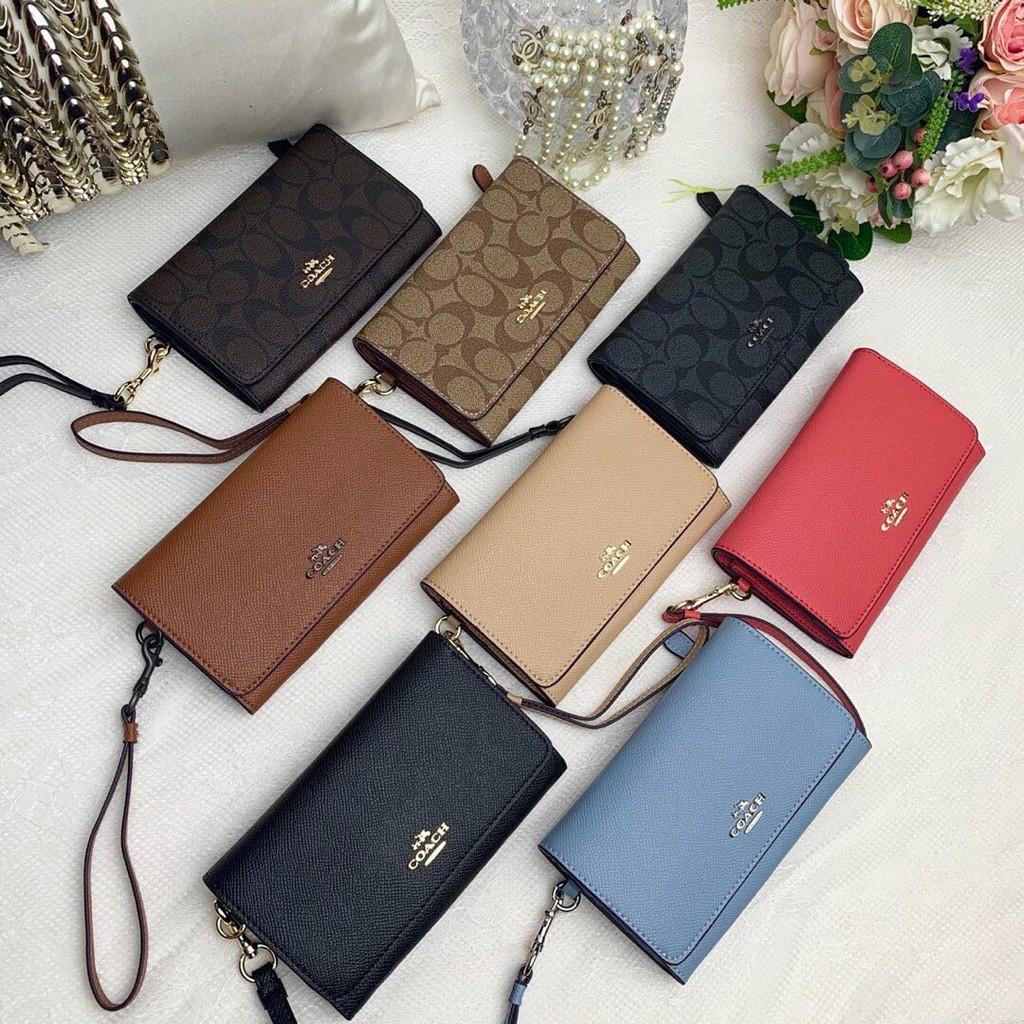 พร้อมส่ง แท้ 💯% COACH F30205 Women's Long Wallet กระเป๋าสตางค์สุภาพสตรี