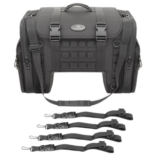 (พิมพ์ GVDR238 ลดอีก 80บาท)Saddlemen TS3200DE​ Tactical Deluxe Cruiser Tail Bag