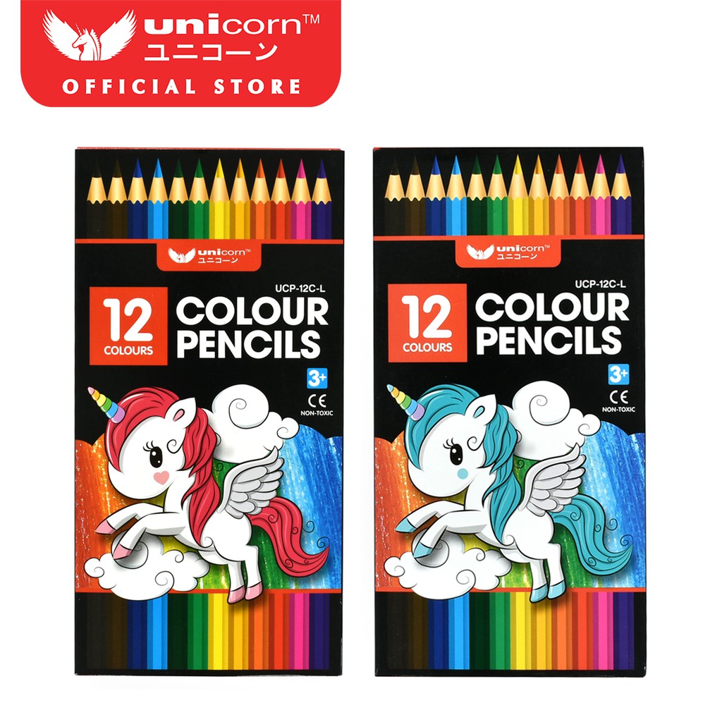 เครื่องเขียนยูนิคอร์น 12 ดินสอสี Unicorn Design UCP-12CL Random Design