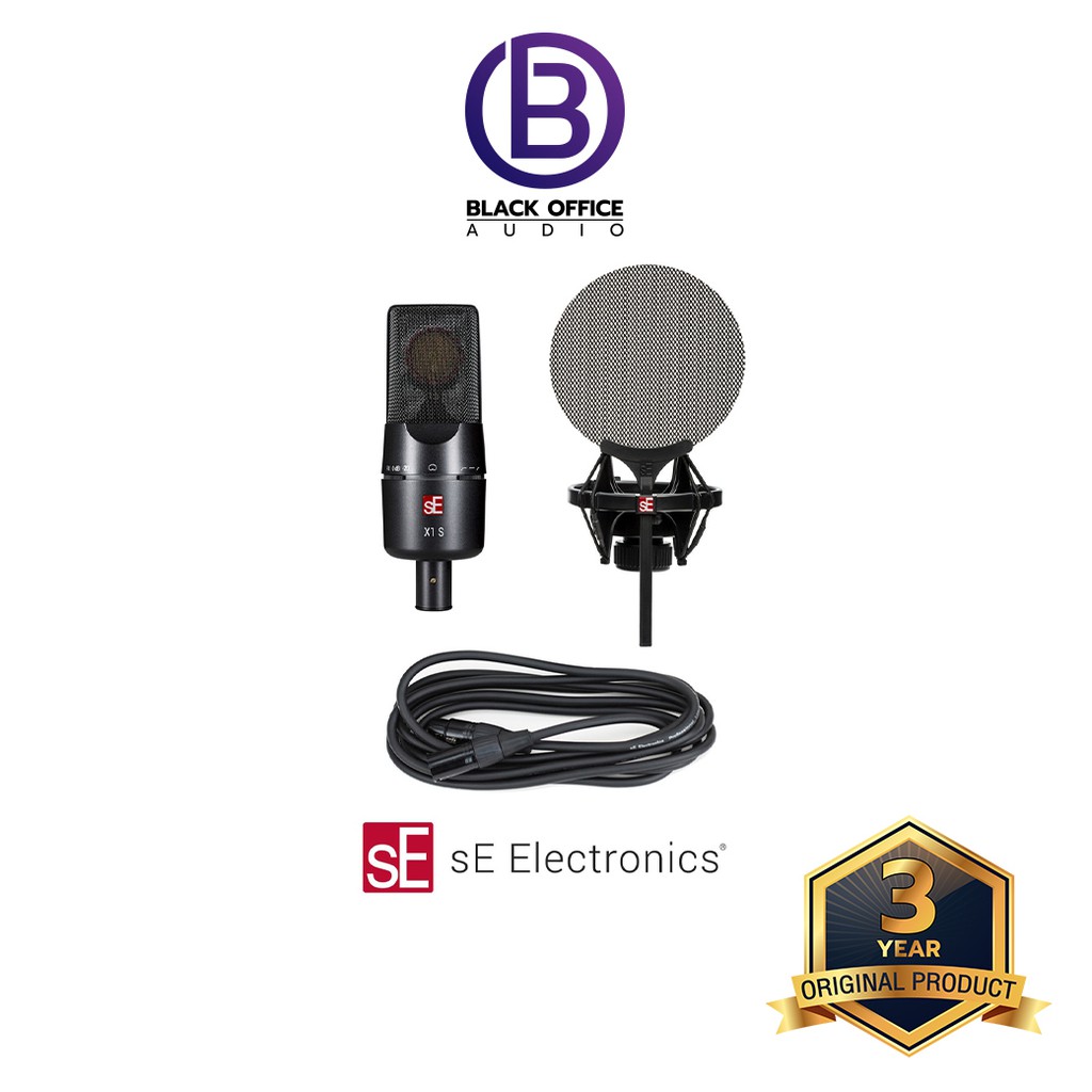 sE Electronics X1 S Vocal Pack ชุดไมค์คอนเดนเซอร์ / ไมค์อัดเสียง / บันทึกเสียง / Condenser Microphone (BlackOfficeAudio)