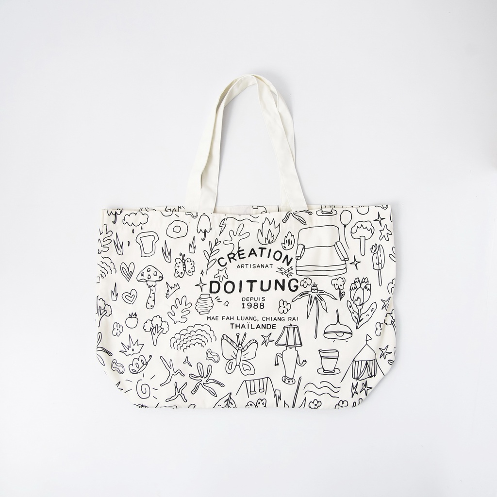DoiTung حقيبة قماش L ‏Doodle ‏55×66 سم — صورة 5