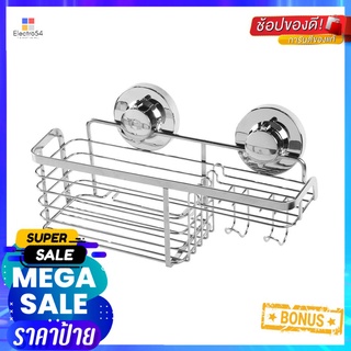 ตะกร้าขอแขวนสเตนเลส1ชั้นสุญญากาศKECH113KITCHEN RACK WITH SUCTION CUP KECH KECH113 STAINLESS STEEL