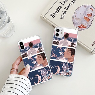 ocean เคสไอโฟน 11 pro ma x 8 seagull พลัส เคส iPhone 7 8 plus se2020 14 pro max cover 13 12 11 pro max Xr Xs X case นิ่ม