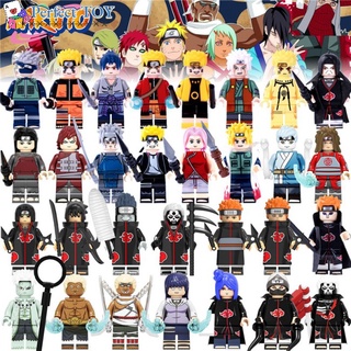 PS Minifigures Naruto Uzumaki Naruto Uchiha Itachi Sasuke Six Ways Tokashi Building Blocks Toys for Kids