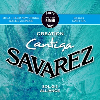 สายกีต้าร์คลาสสิค Savarez 510MJ New Cristal Alliance Cantiga High Tension Classical Guitar Strings / ของแท้ 100%