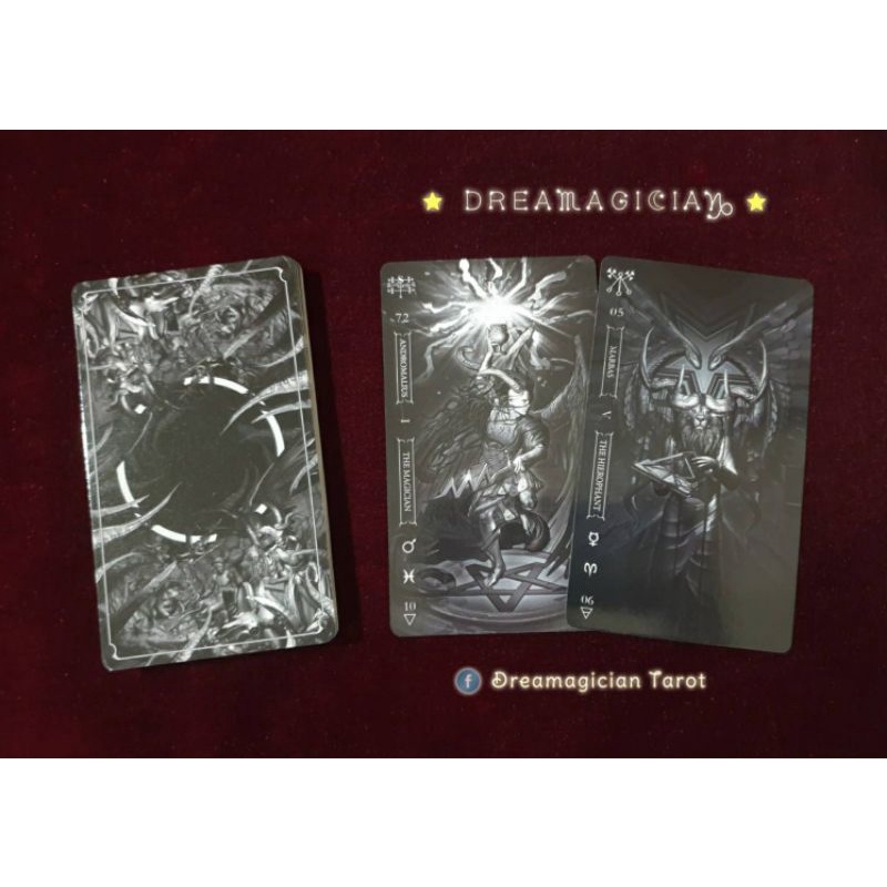 Goetia Tarot In Darkness ไพ่ยิปซีแท้ตำนานซาตาน ไพ่ยิปซีลดราคา ไพ่ทาโร่ต์ ไพ่ออราเคิล Tarot Oracle Card Deck - รูปที่ 3