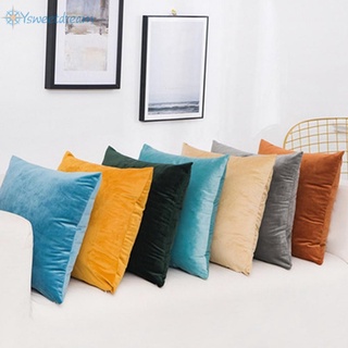 SWTDRM- ~Velvet Home/car Decor Throw Sofa Cotton Linen Cushion Cover Pillow 40x40cm-【Sweetdream】