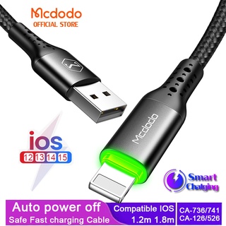 Mcdodo สายชาร์จเร็ว 3A ตัดการเชื่อมต่ออัตโนมัติ สําหรับ IP 13 12 11 Por Mxs Xs 8 7Plus 6s iPad iPod CA-741