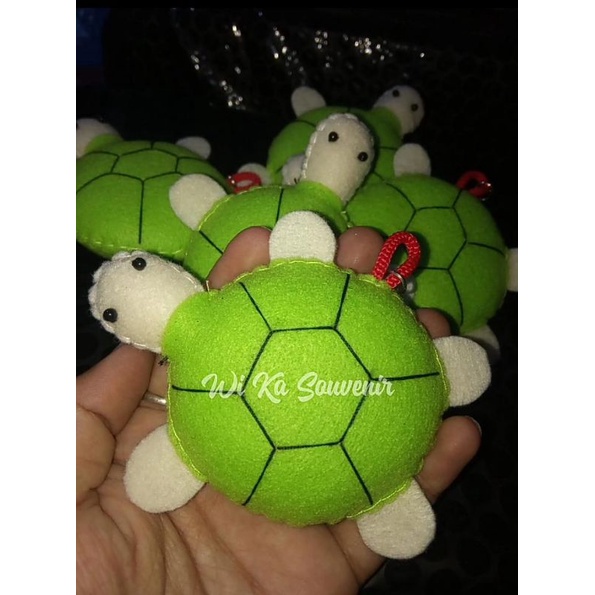 GANTUNGAN HIJAU KEYCHAIN - GREEN TURTLE KEYCHAIN - ของเล่นเพื่อการศึกษาของ CHILDREN