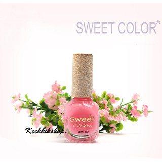 Sweet Color เบสโค๊ด ท๊อปโค๊ด เคลือบใส  Base Coat &amp; Top Coat 12ml.