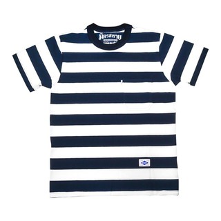 MITZAHAI BORDER TEE T-SHIRT Navy-white