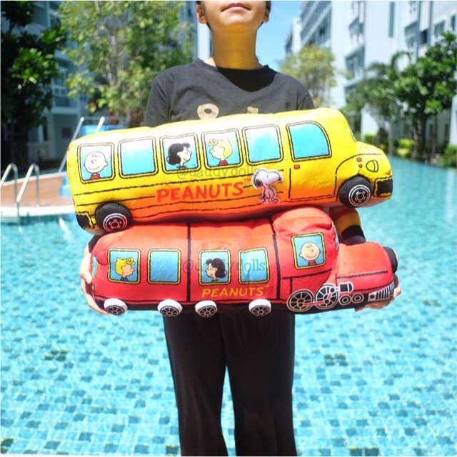 หมอนข้าง Snoopy สนูปปี้ รูปรถ 25นิ้ว Peanuts สนูปี้ สนู้ปปี้