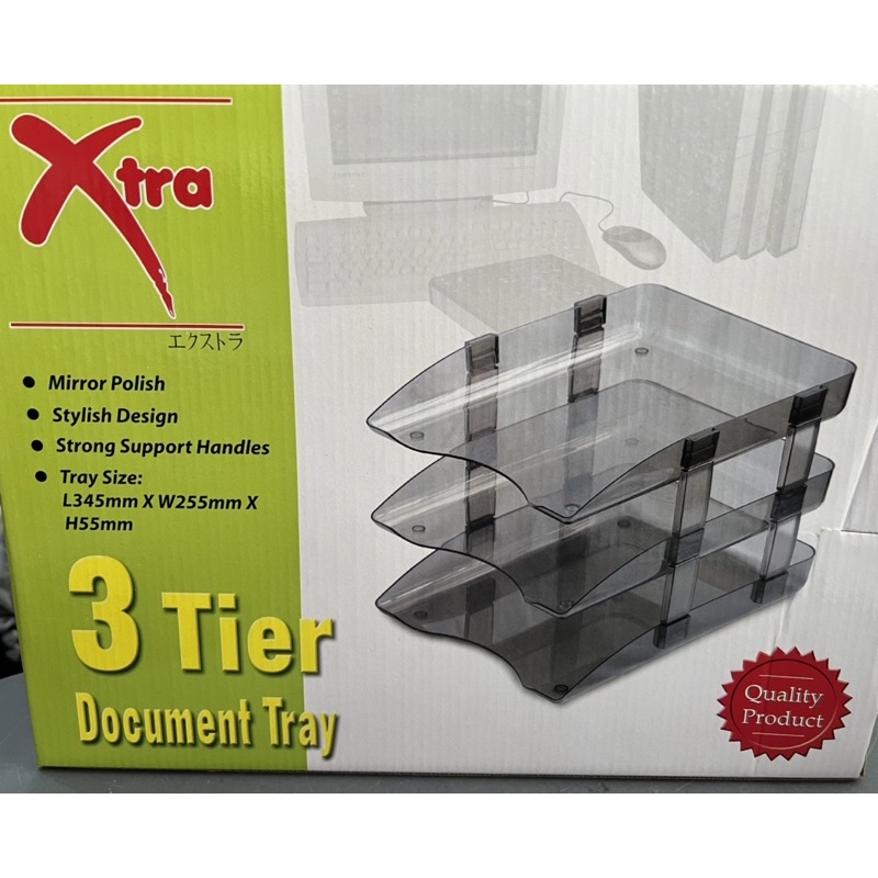 Lava XTRA 3TIER DOCUMENT Tray (DY9113)_ถาด 3 ชั้น_A4 3TIER Tray