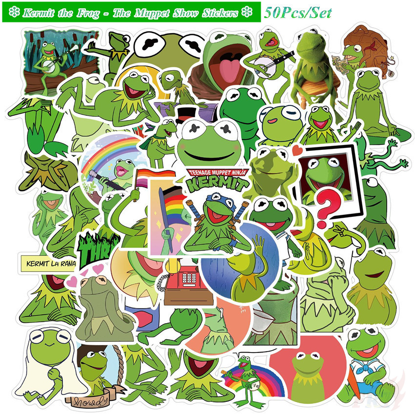 ❉ Kermit the Frog - The Muppet Show สติ๊กเกอร์ ❉50Pcs/Set DIY Fashion Luggage Laptop Skateboard Decals Doodle สติ๊กเกอร์
